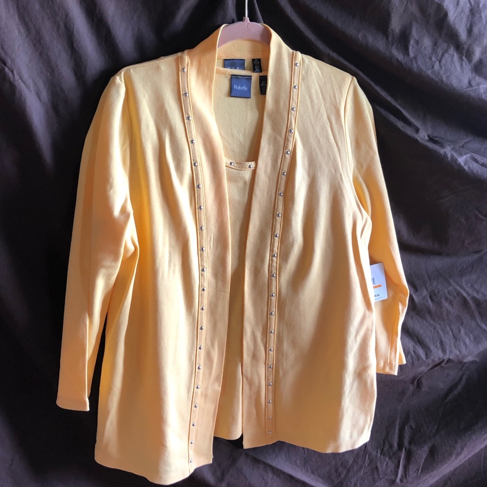 Rafaella banana cream with matching tank.